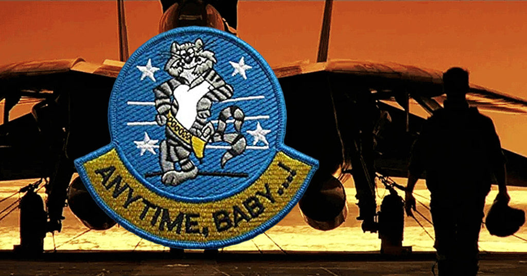 Anytime Baby F-14 Tomcat Fighter Military Morale Patch