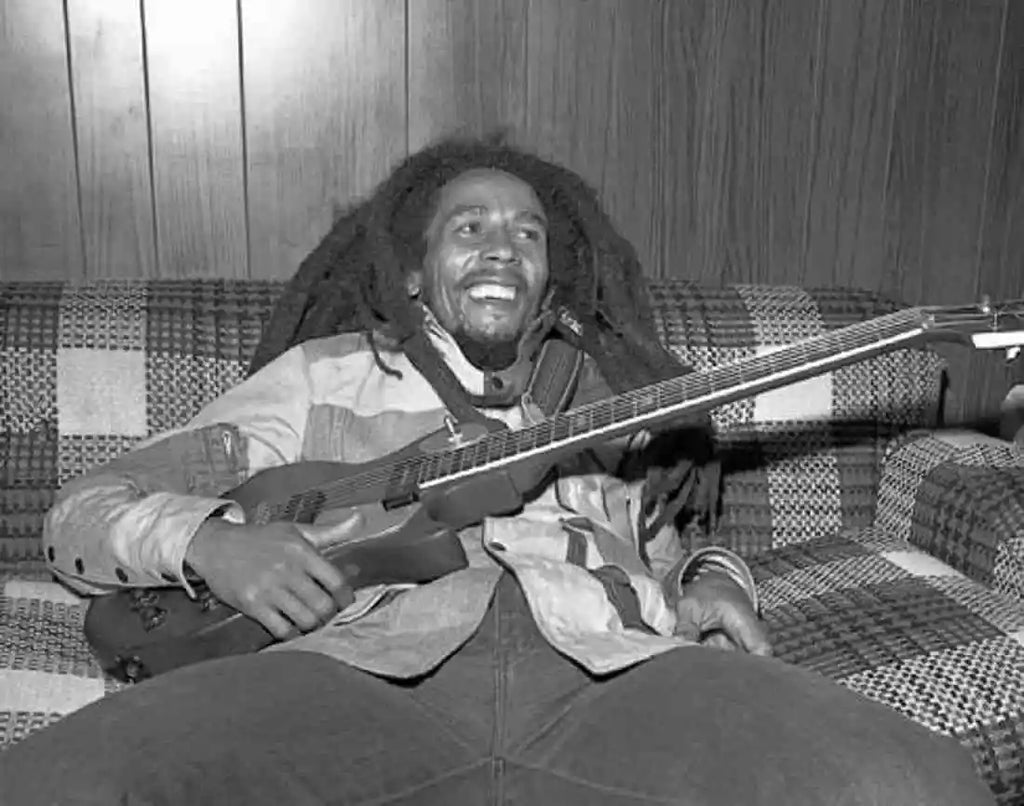 Bob Marley backstage at the Stanley Theater in 1980, now the Benedum Center, which was his last show.