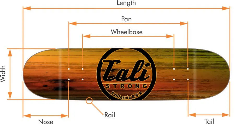 Skateboard Parts Diagram