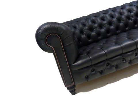 side view of a beautiful chesterfield sofa