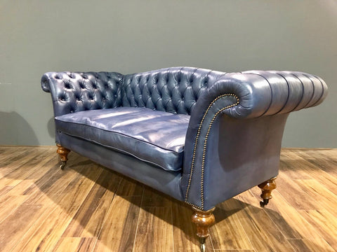 Restored antique chesterfield sofa