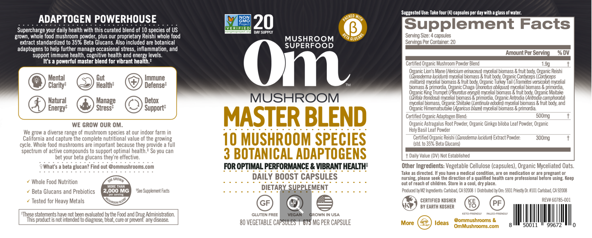 om mushroom master blend