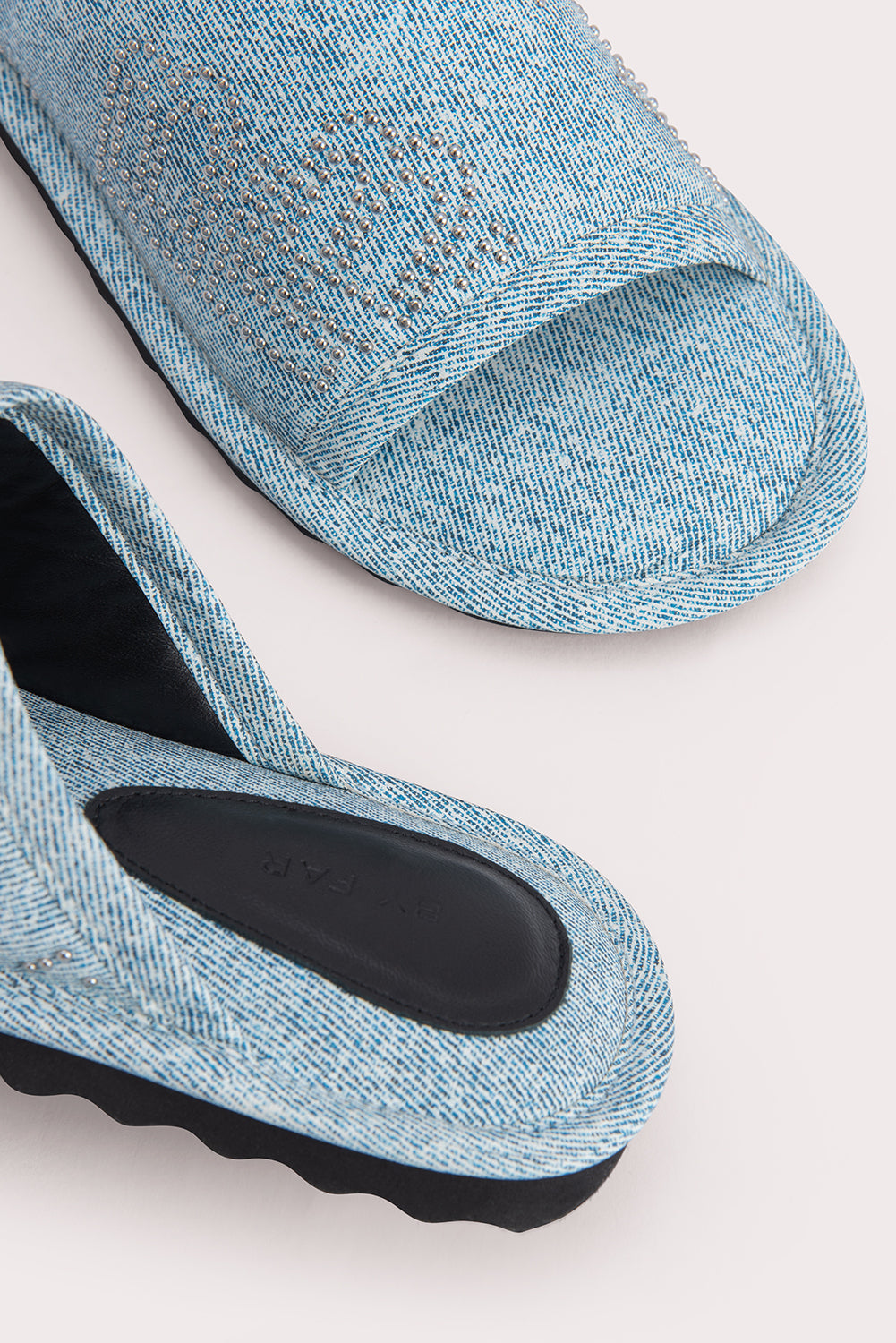 Ari Denim Stud Leather