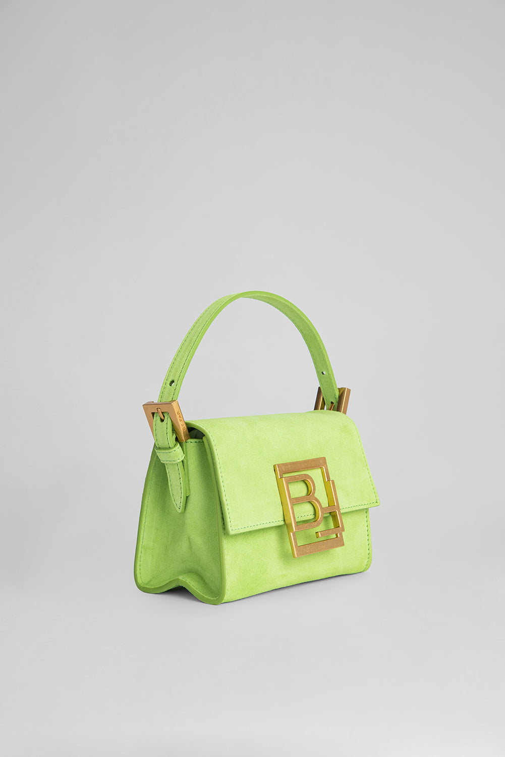 Fran Bright Green Suede Leather