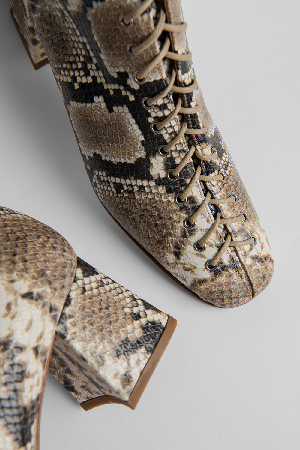 Becca Snake Print Leather – BY FAR