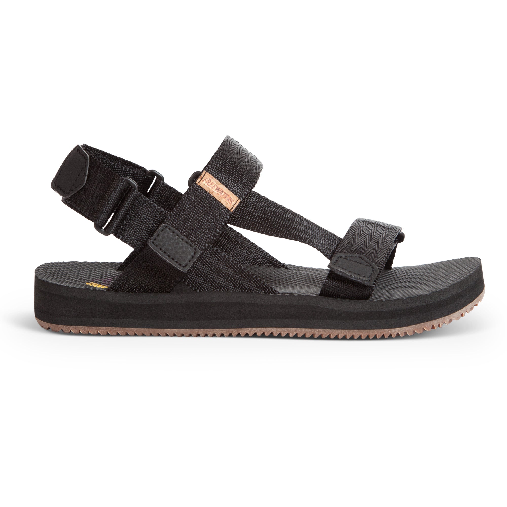 black sport sandals womens