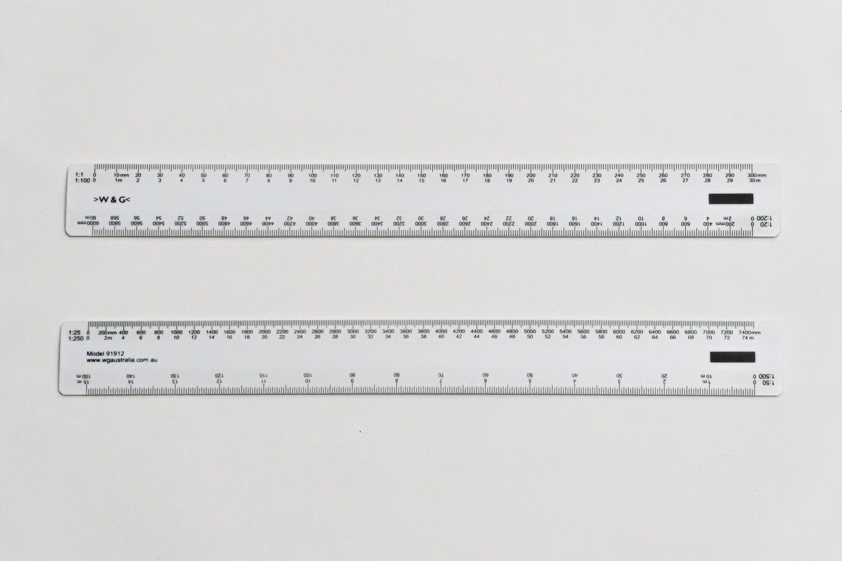 2X Vtg Metric Drafting Ruler ENGINE DIVIDED W&G Model WG/O 9112 - SANDIA  LABS