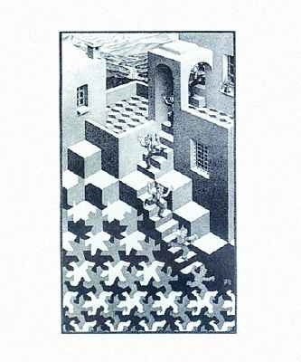M.C. Escher Posters Magic Mirror – Mathomat geometry drawing template