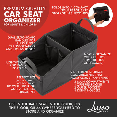 Car seat organizer