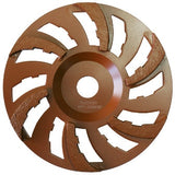 concrete grinding diamond disc brown