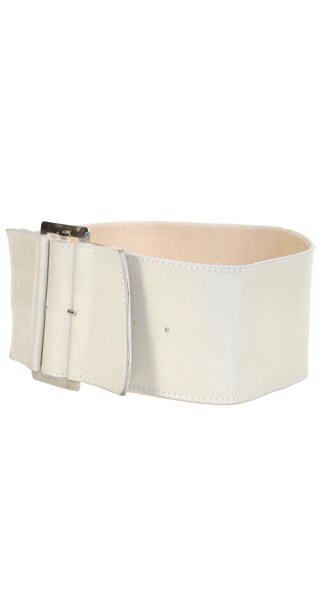 Robert Clergerie 1980s Vintage Asymmetrical Wide Leather Waist Belt ...