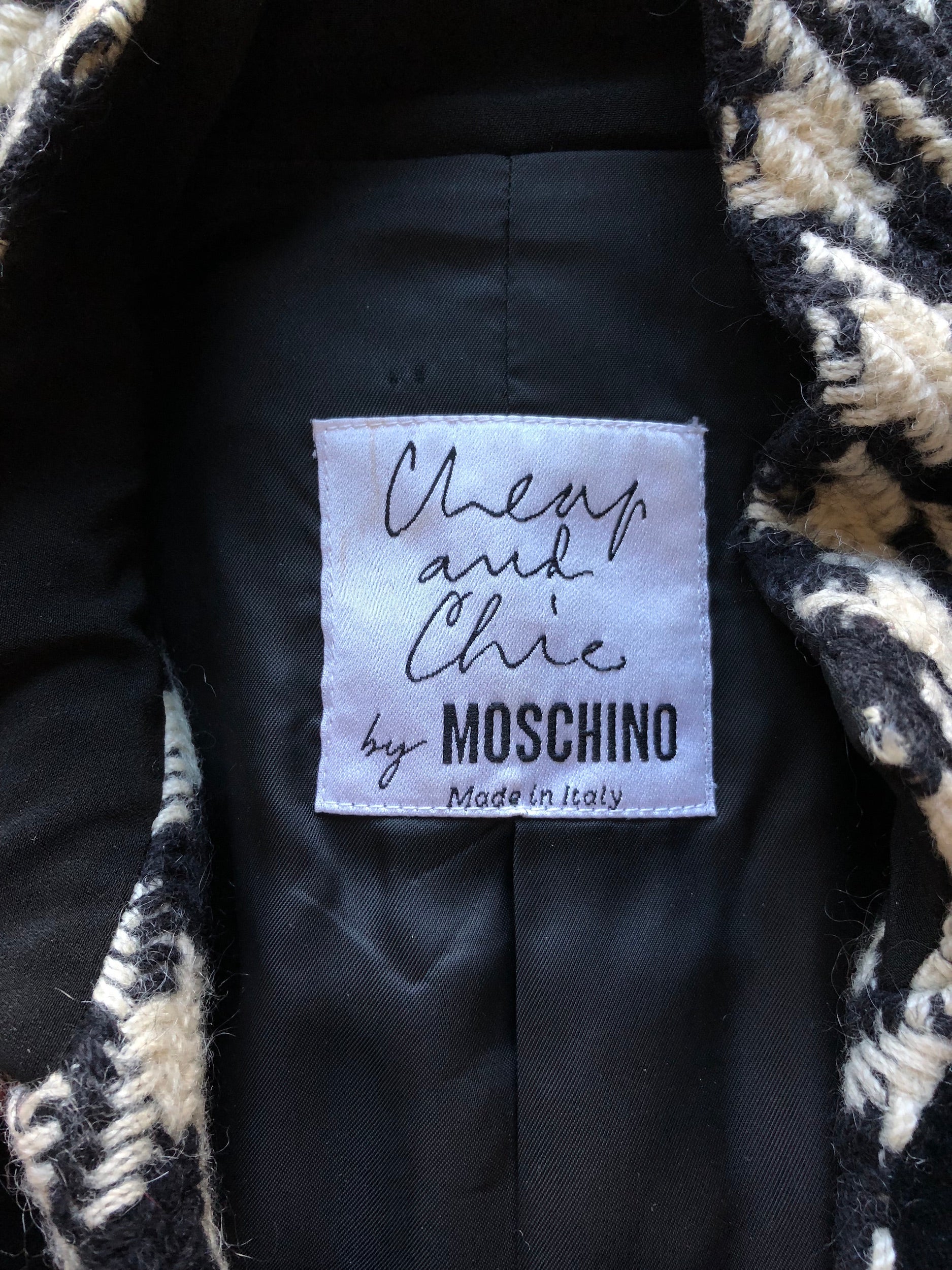moschino cheap and chic coat