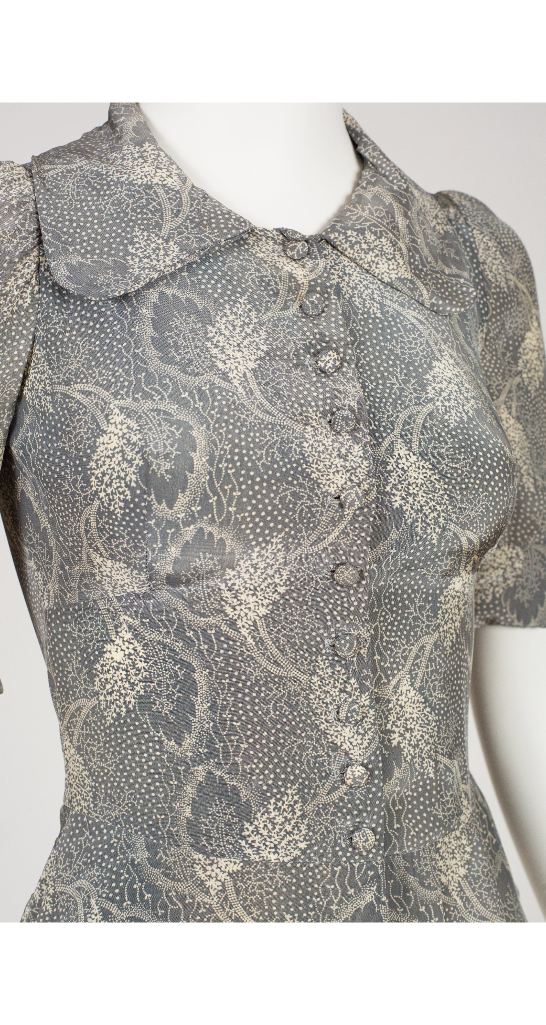 Biba 1971 Documented Leaf Print Peplum Blouse – Featherstone Vintage