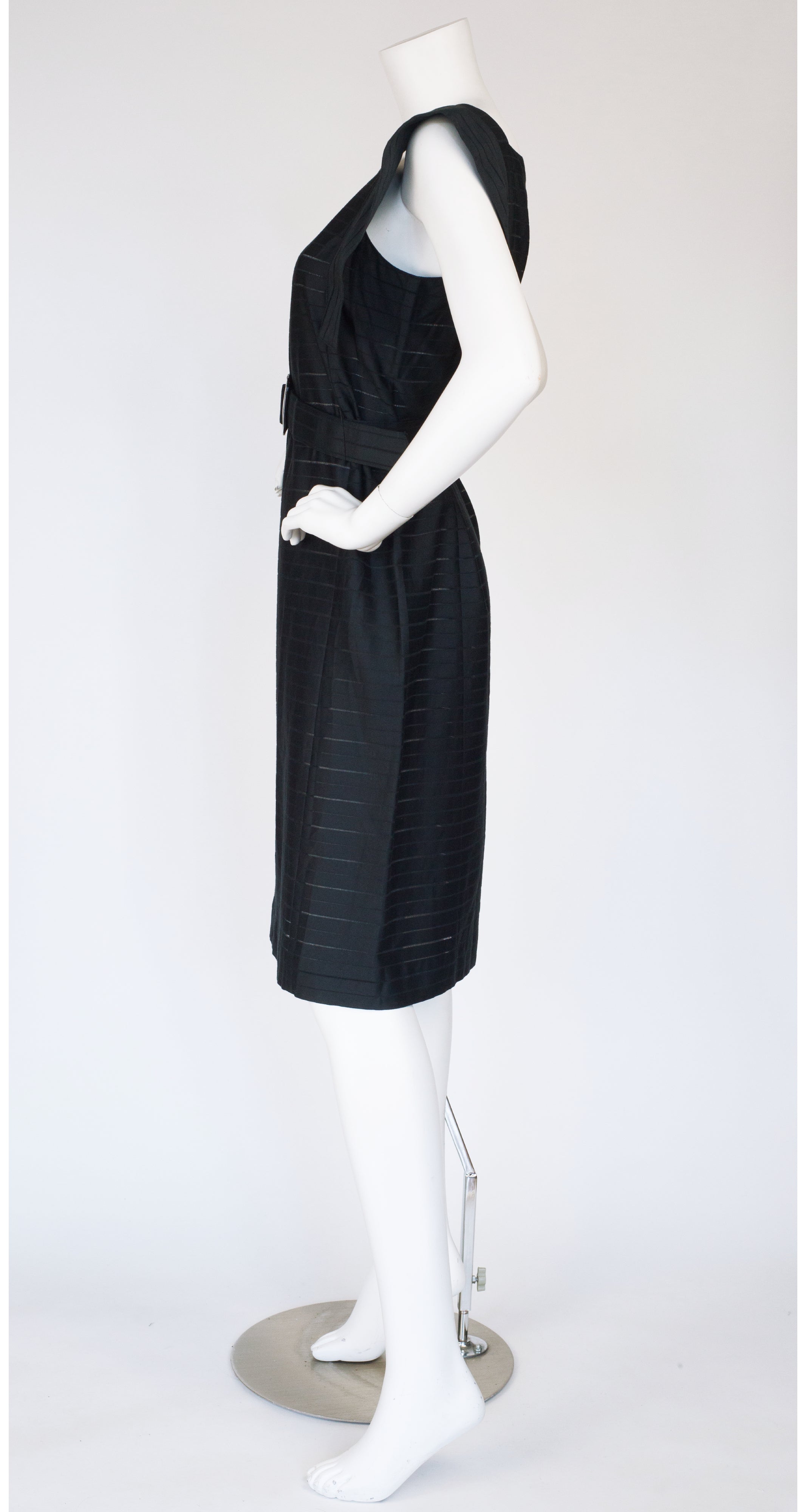 Pierre Cardin 1980s Space Age Style Black Cotton Dress – Featherstone ...