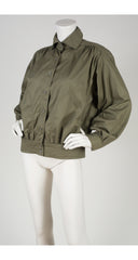 1978 S/S Army Green Cotton Bomber Jacket