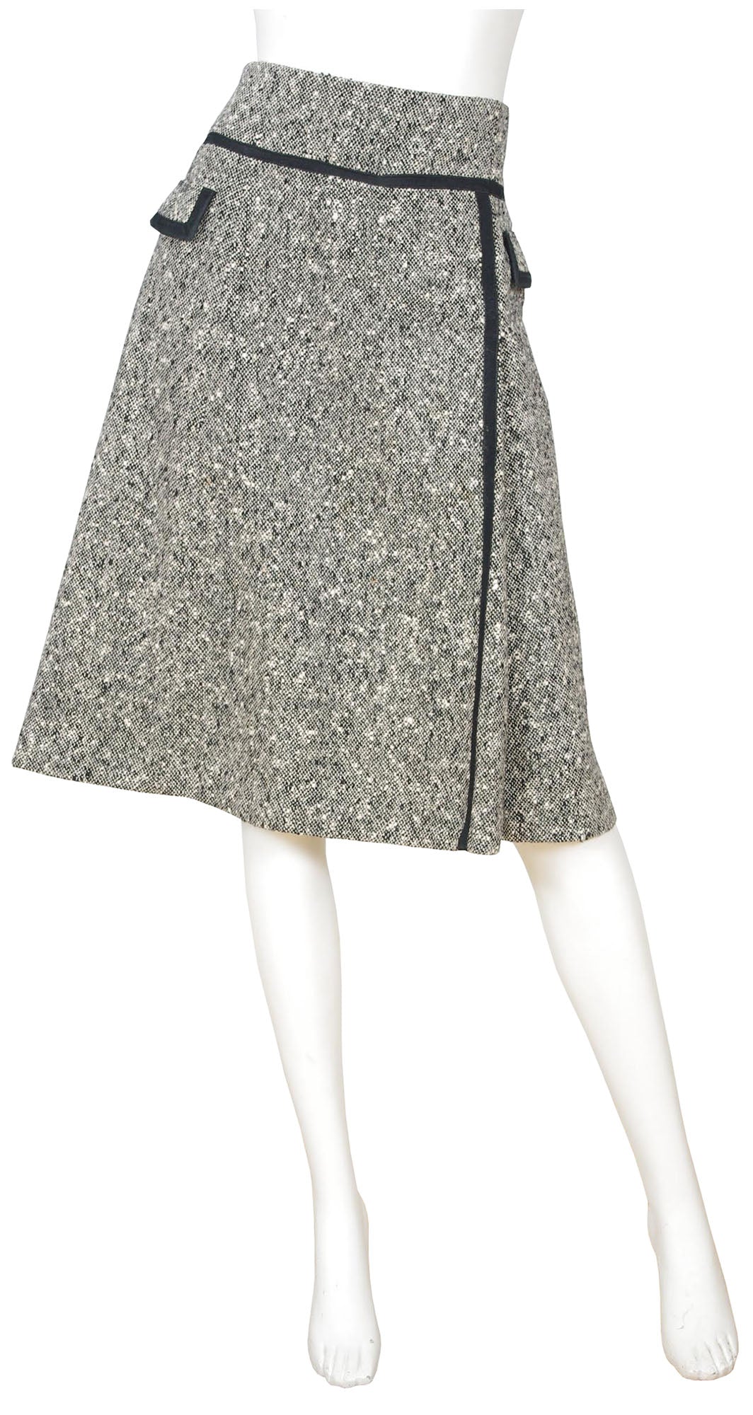 1960s Tweed & Suede A-Line Skirt – Featherstone Vintage