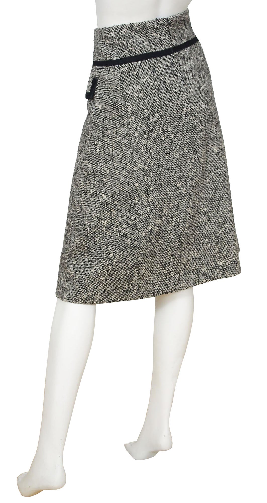 1960s Tweed & Suede A-Line Skirt – Featherstone Vintage