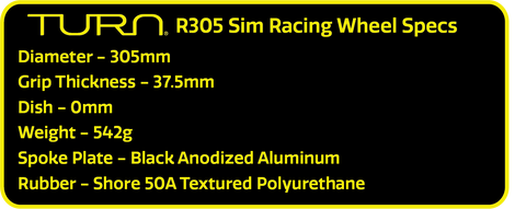 R305 Sim Racing Wheel Specs