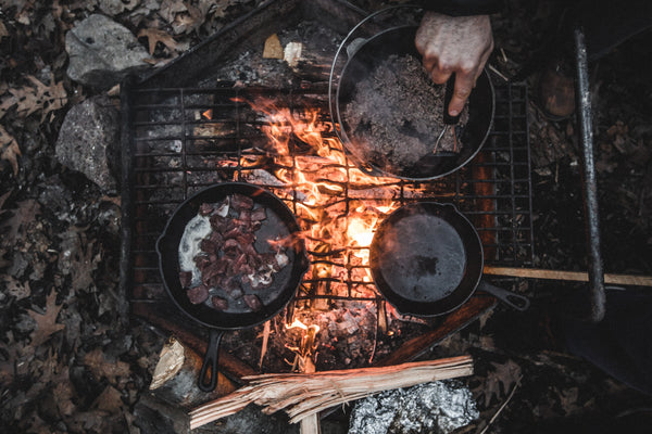 Campfire Grill Bush BBQ campfire cooking 