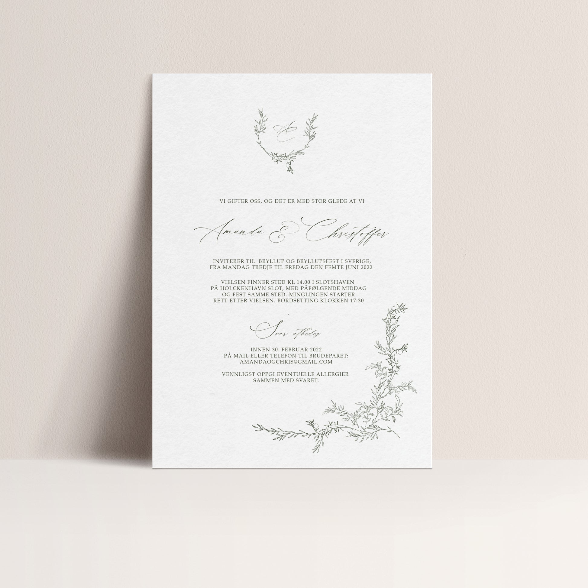 Wedding Invitations - Midsummer – HeyPaperie AS