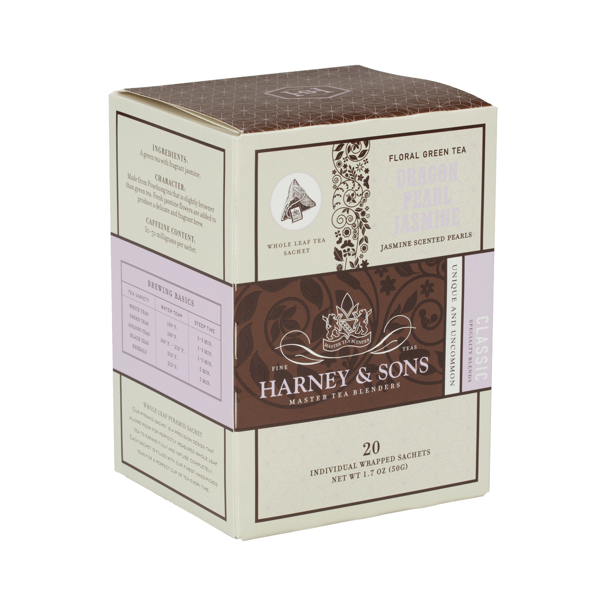 Dragon Pearl Jasmine, 20 balených pyramidek - Harney and Sons Fine Teas Eur product image