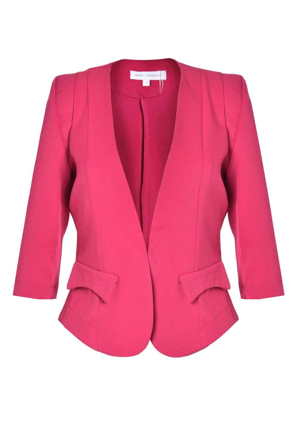 Tailored Cropped Blazer Fuchsia – Rock Frocks