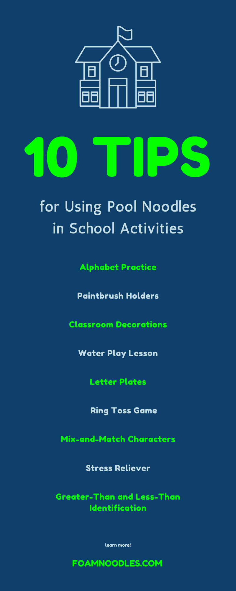 10 Tips for Using Pool Noodles in School Activities