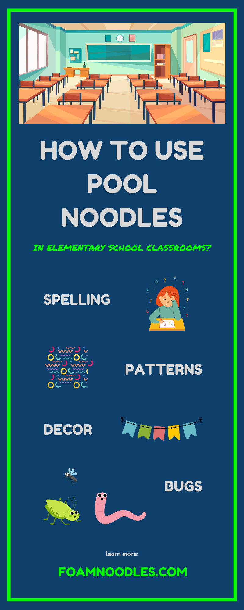 How To Use Pool Noodles in Elementary School Classrooms?