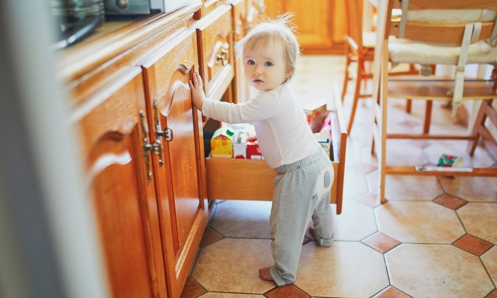 Baby-proof your sharp edges on your coffee table with a swim