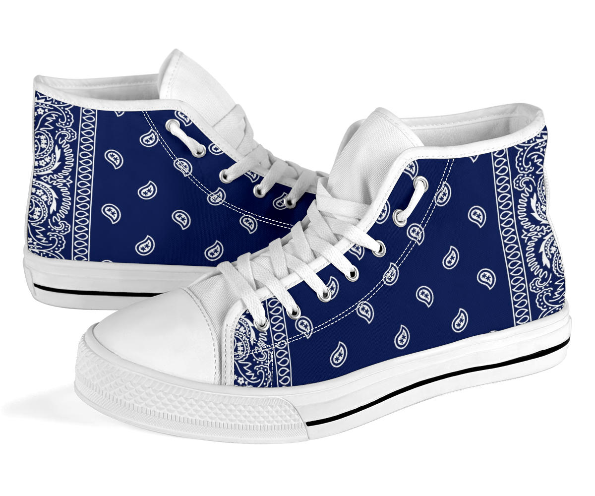 blue bandana converse