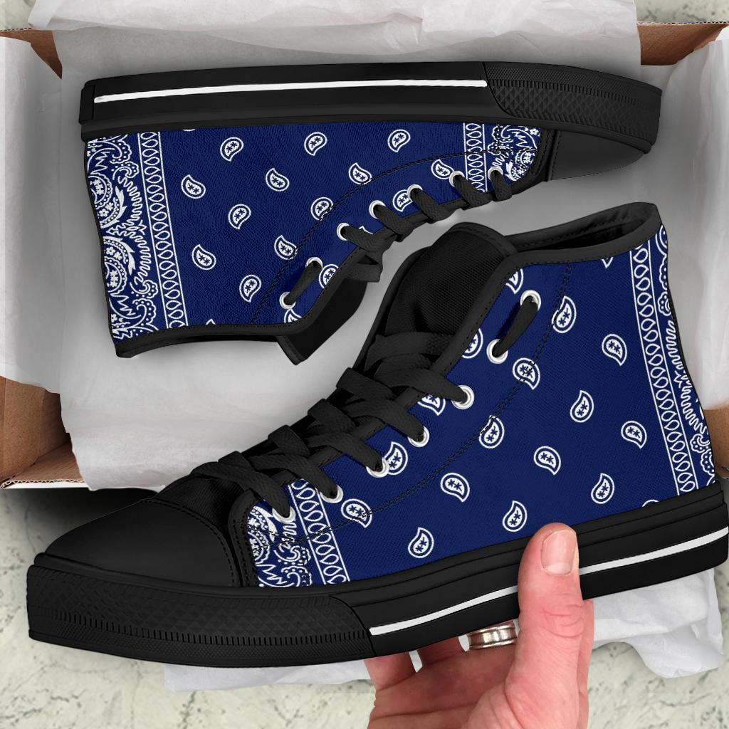 converse blue bandana