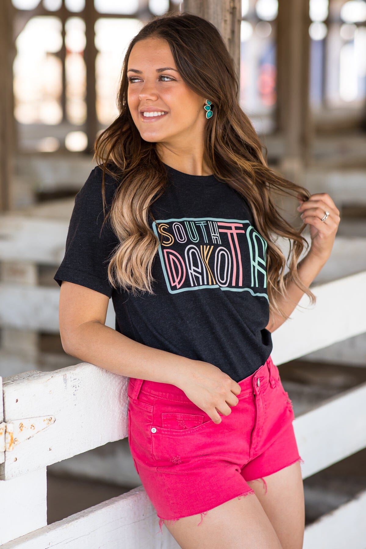 Free Bird Vintage Graphic Tee- Brick Pink