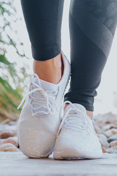 SPARKLING BRIGHT SNEAKERS IN WHITE