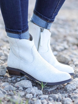 White Leather Boots