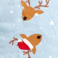 Light Blue Reindeer Print