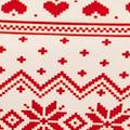 White and Red Fair Isle