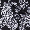 Black and Ivory Floral Paisley Print