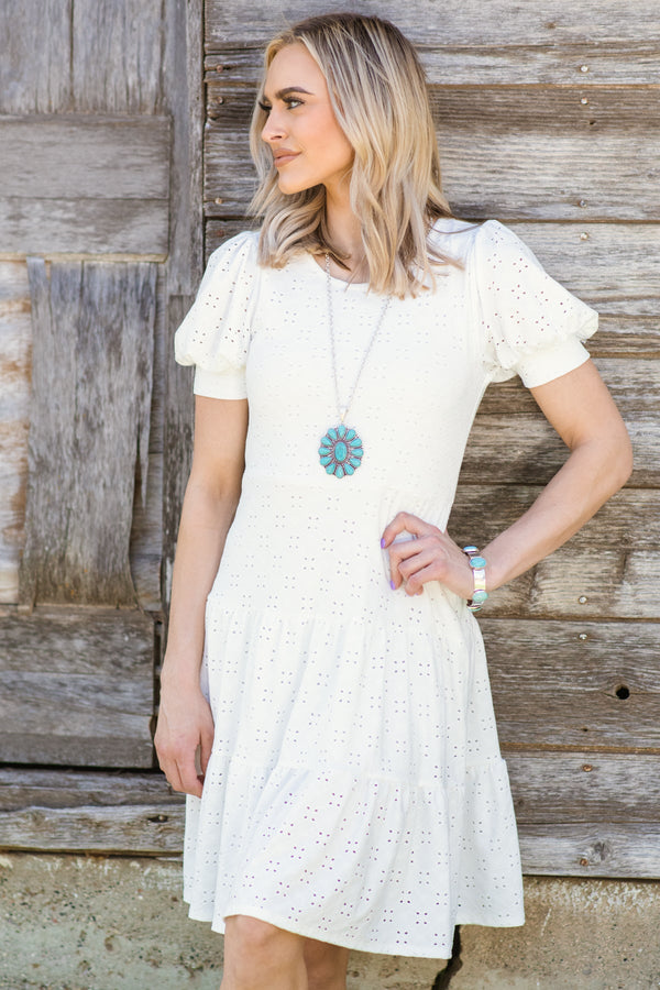 rosarymoon Lace Balloon Sleeve Dress | jtotoraitis.lt