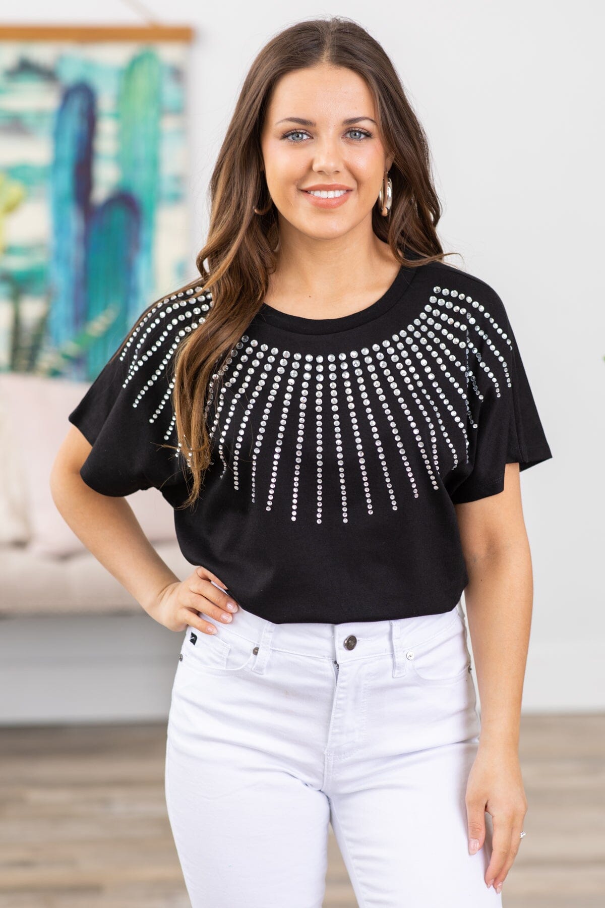 Black Layered Tulle Sleeve · Flair Filly Top