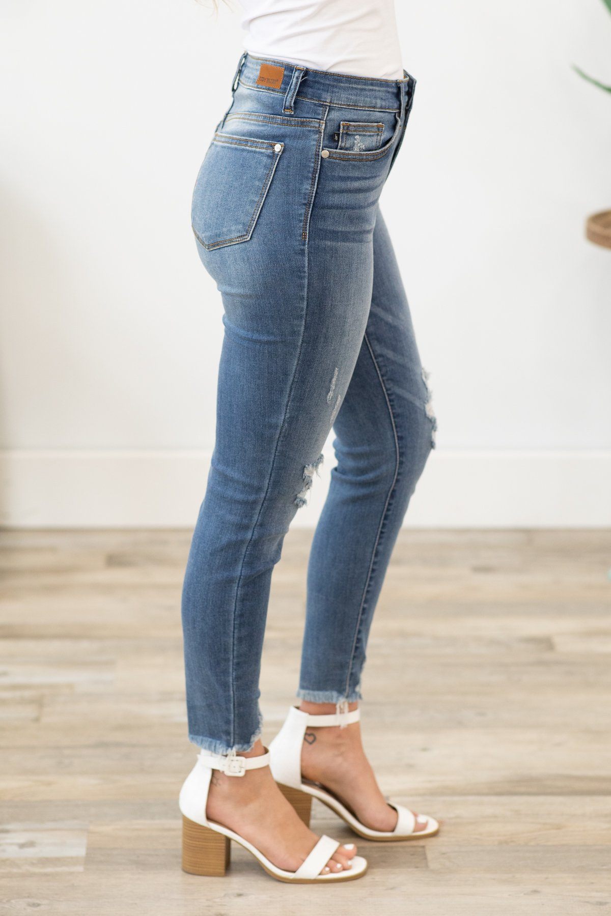 Judy Blue High Waist Skinny Fit Jeans Filly Flair 