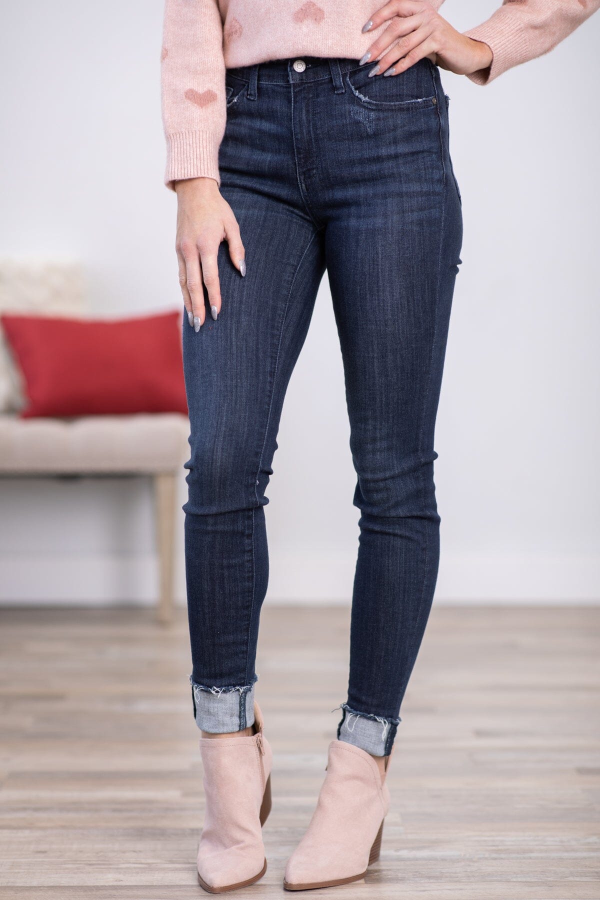 Women's Dark Wash Skinny Jeans