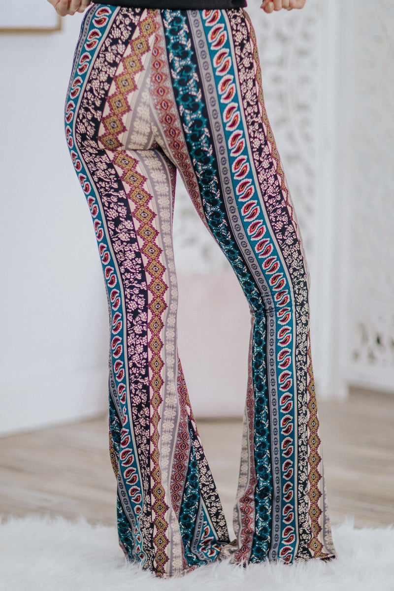 Holographic Silver Bell Bottom Leggings | 70's Retro Futurism – Lena Quist