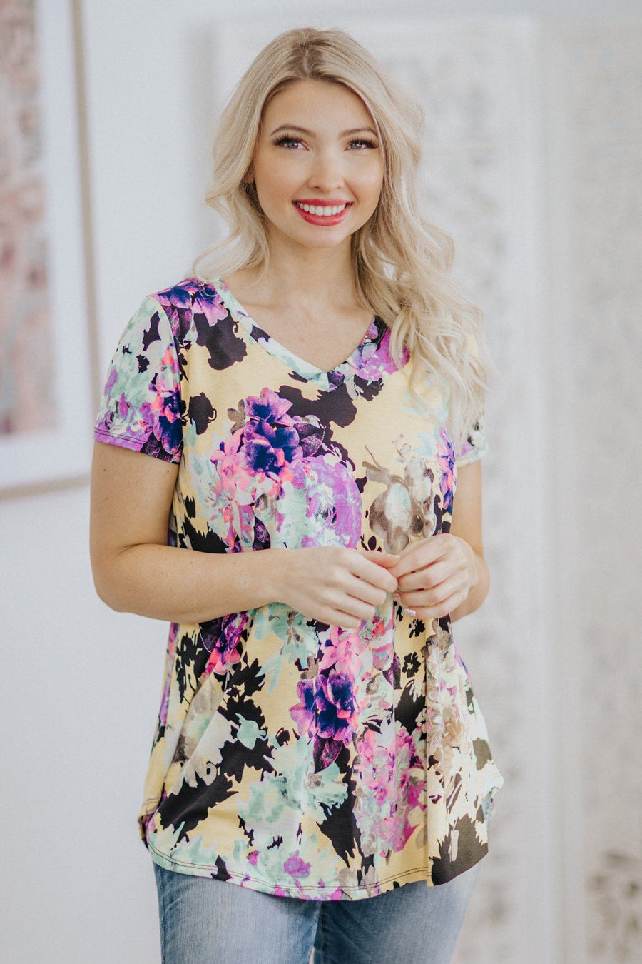 Shop our Floral Tops in several sizes and colors - Filly Flair