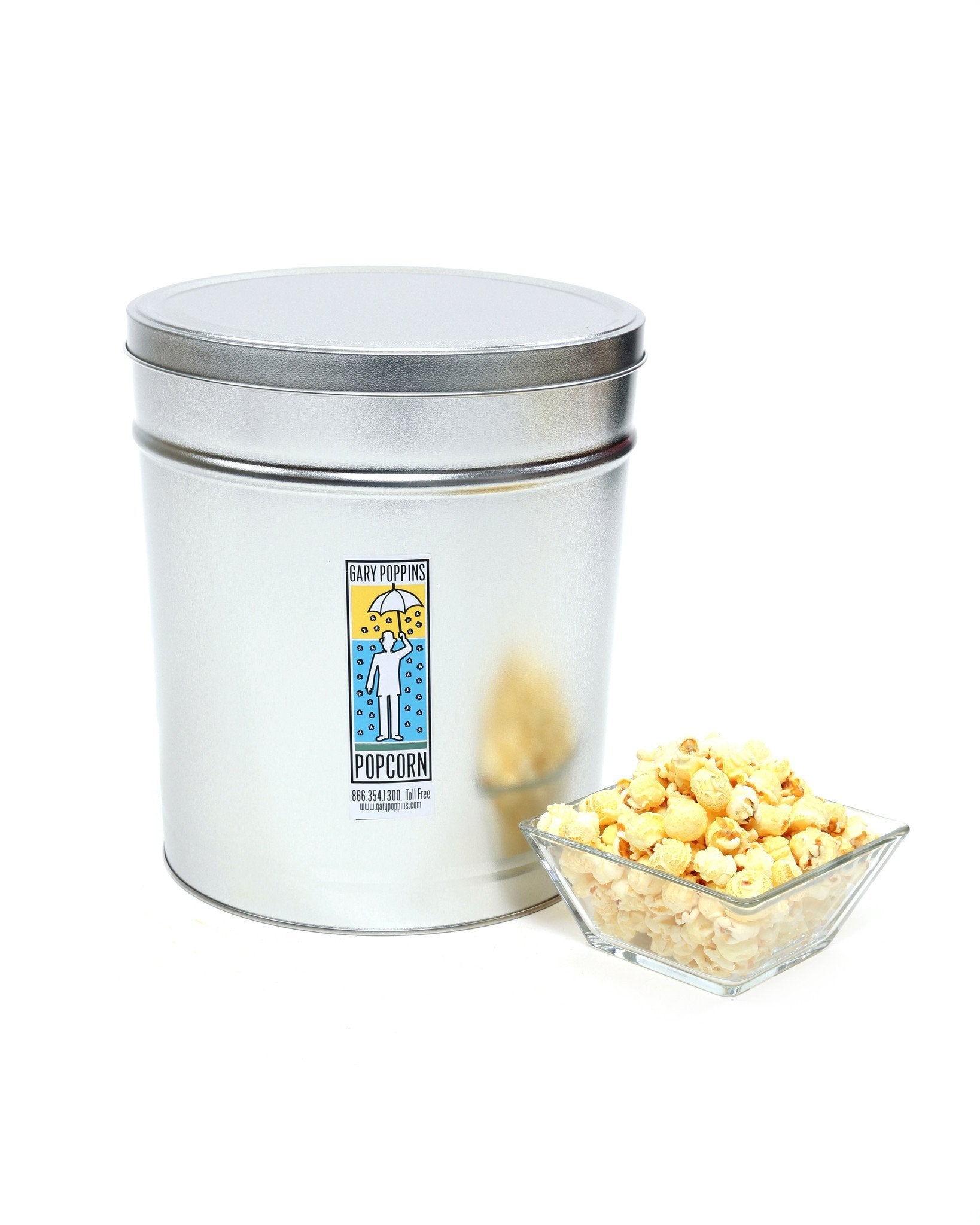 Aged White Cheddar - Gourmet Popcorn - 3.5 Gallon Tin