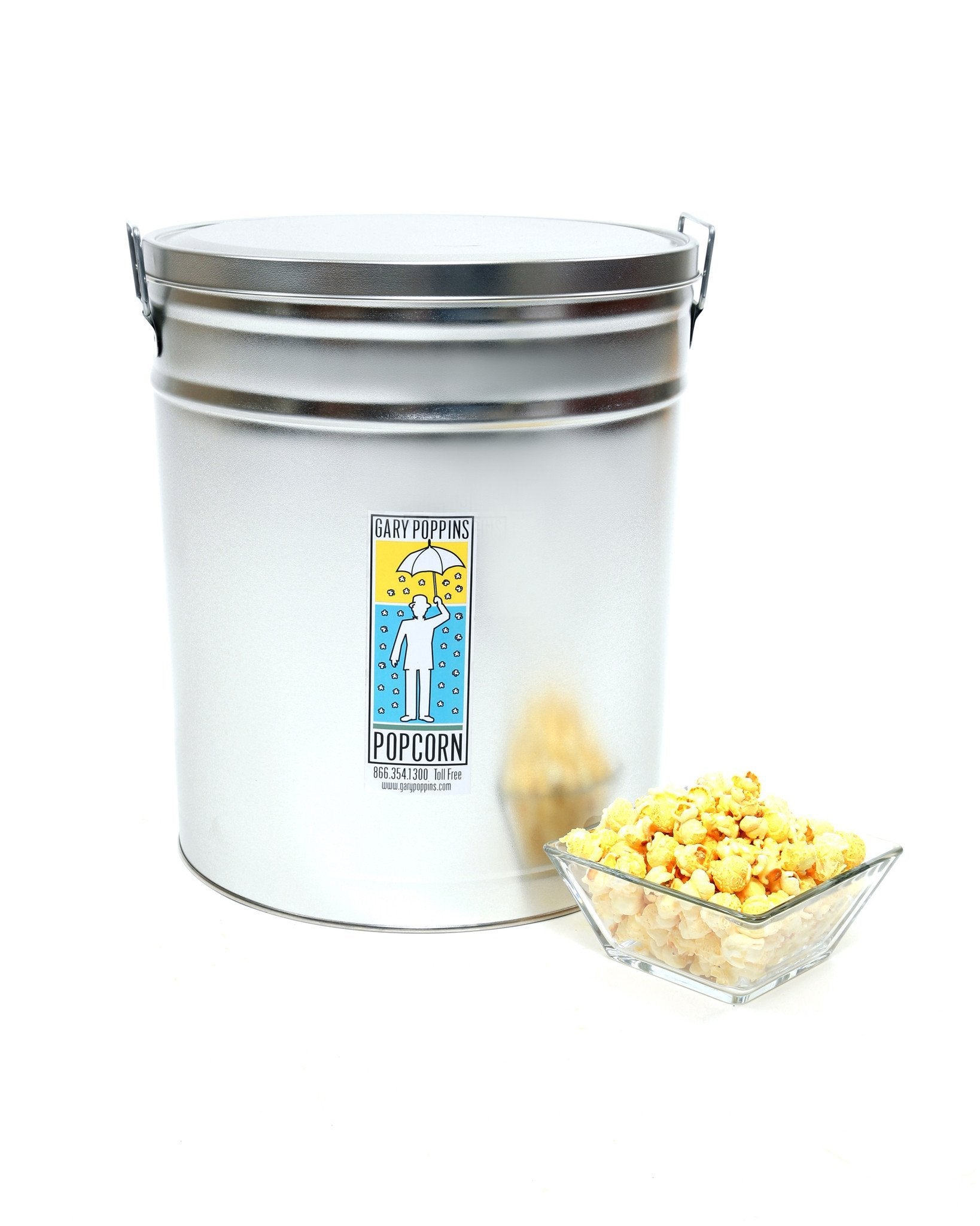 Aged White Cheddar - Gourmet Popcorn - 6.5 Gallon Tin