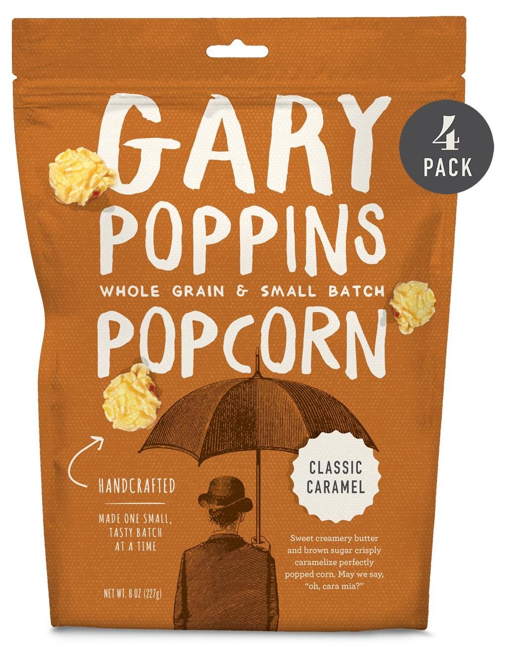 Classic Caramel - Gourmet Popcorn - Resealable - 4 Pack