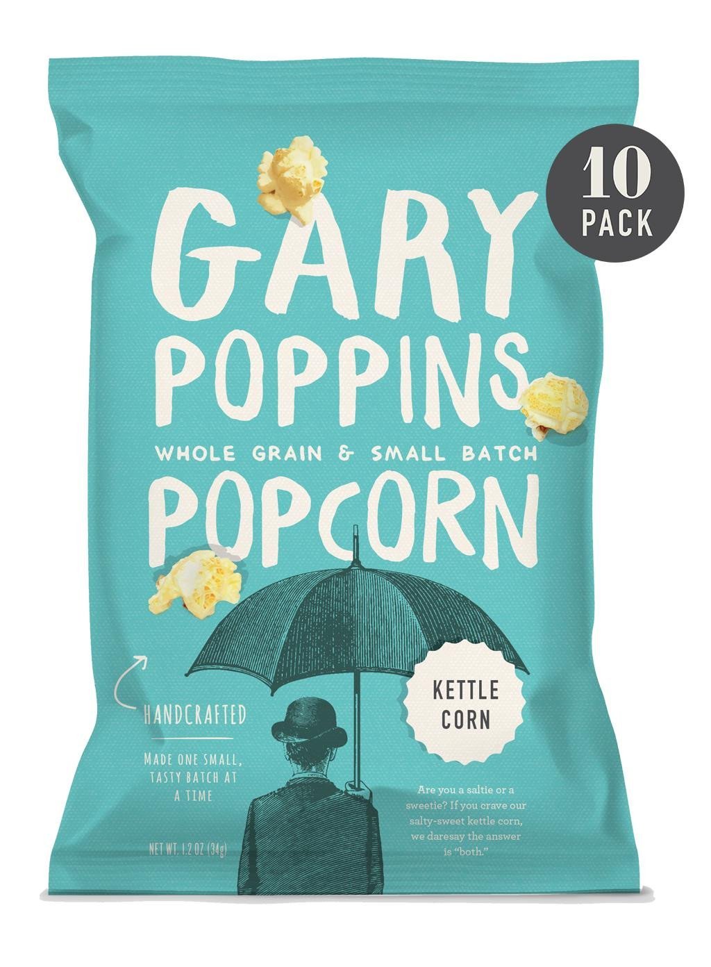 Kettle Corn - Gourmet Popcorn - Single Serve - 10 Pack