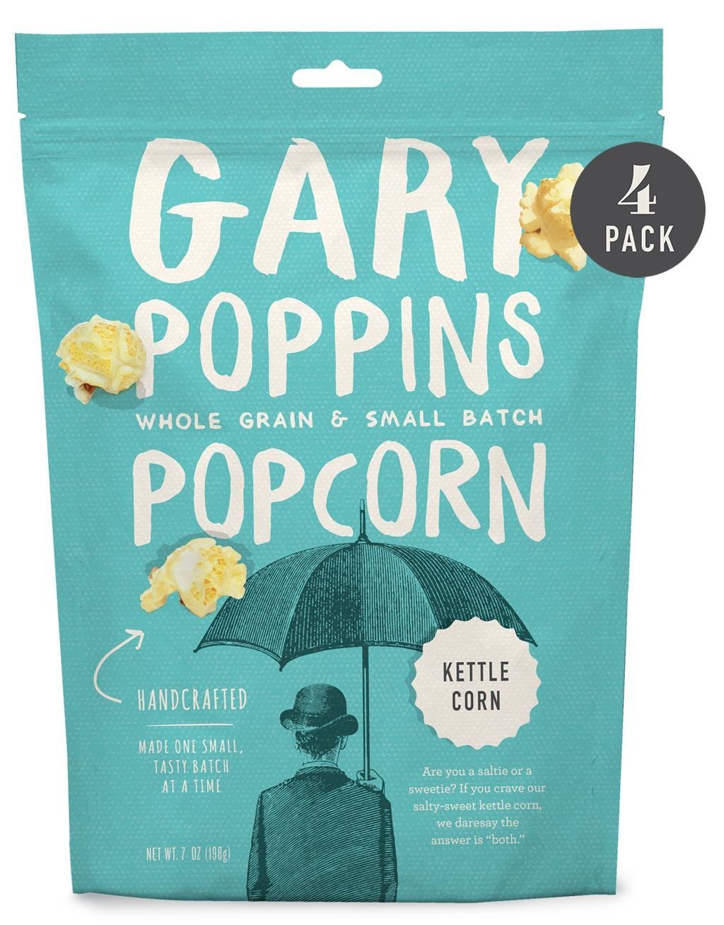 Kettle Corn - Gourmet Popcorn - Resealable - 4 Pack