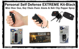 Personal Self Defense EXTREME Safety Kit-Black