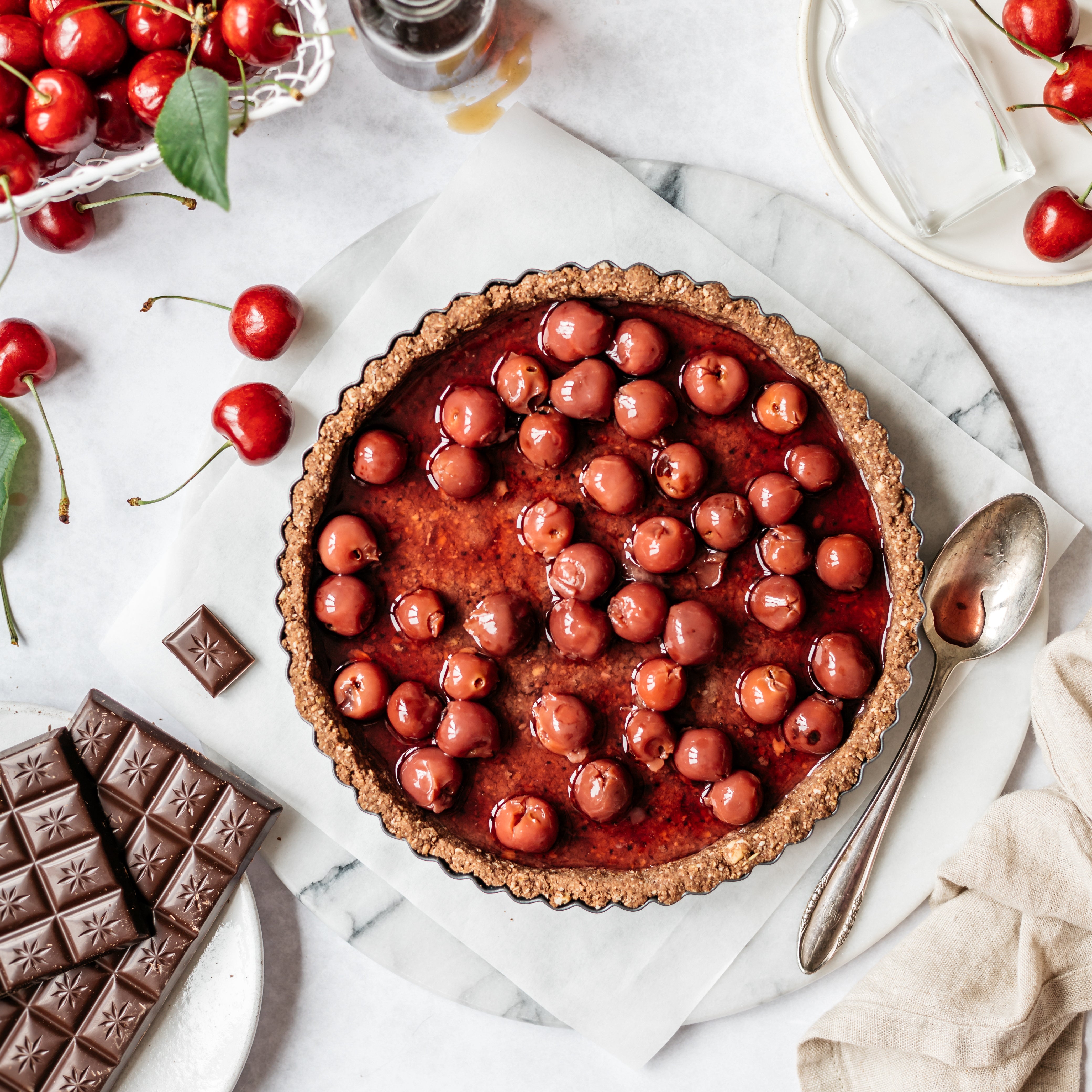 Black Forest Tart Cherry Kirsch Layer